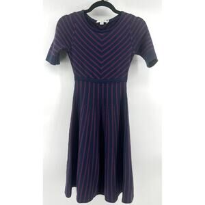 Boden Amelie Circle Dress Wool Blend Half Sleeve Fit & Flare Size 2R